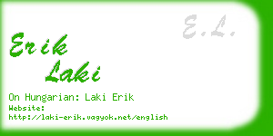 erik laki business card